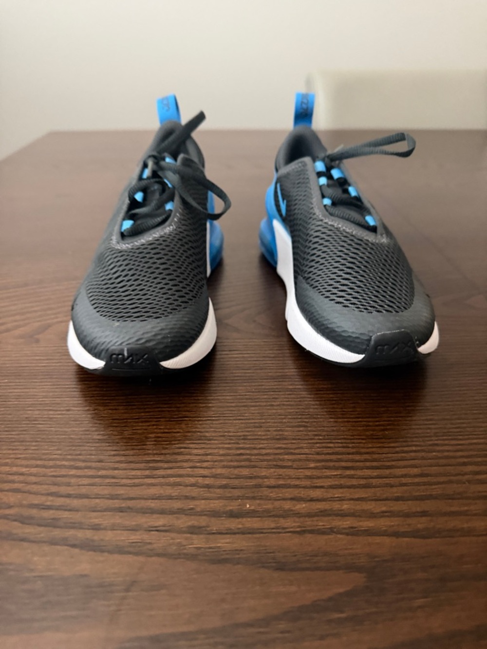 Nike Kids' Air Max 270 Black and Blue Sneakers - Picture 5 of 10